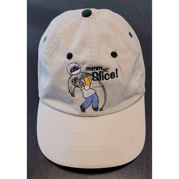 The Simpsons Hat Matt Groening Homer Slice Cap 2001 Golf Pizza 20th Century Fox - Picture 1 of 7